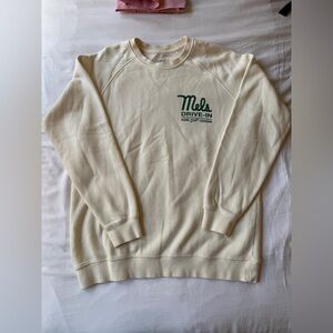 Mel’s Drive-In Cream Sweatshirt L
